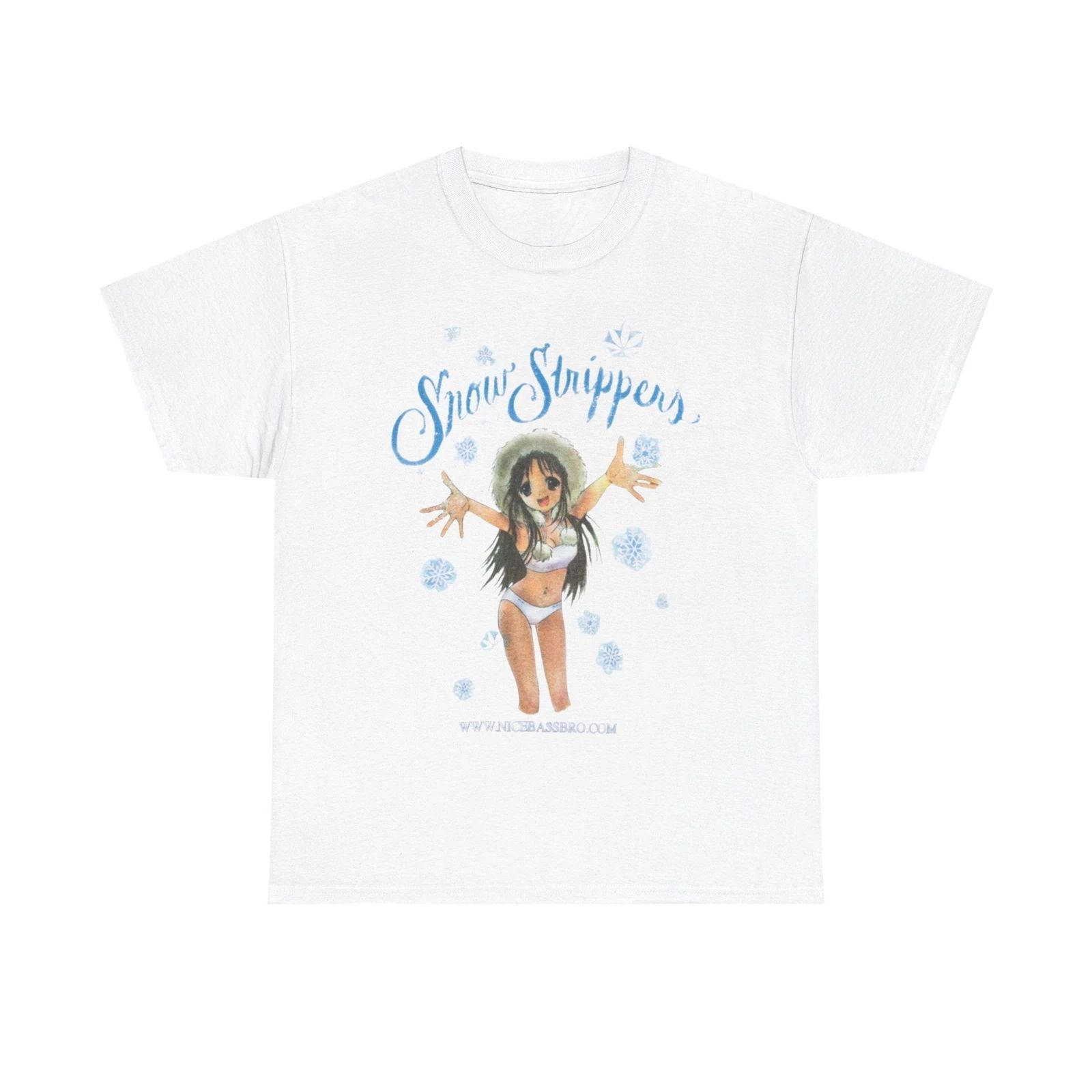 Snow Strippers Anime Tee T-Shirts Nice Bass Bro Album Tour Merch - All Sizes