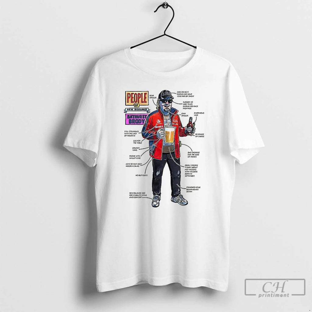Classic People Of New Zealand Bathurst Brody T Shirts
