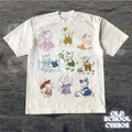 Cat 90s Tattoo Vintage T-shirt  Retro Kitten Cute Shirt  Cat Lovers Gift  Cats