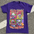 FRIGHT RAGS x KILLER KLOWNS FROM OUTER SPACE Tee Small Purple 80s Horror Retro