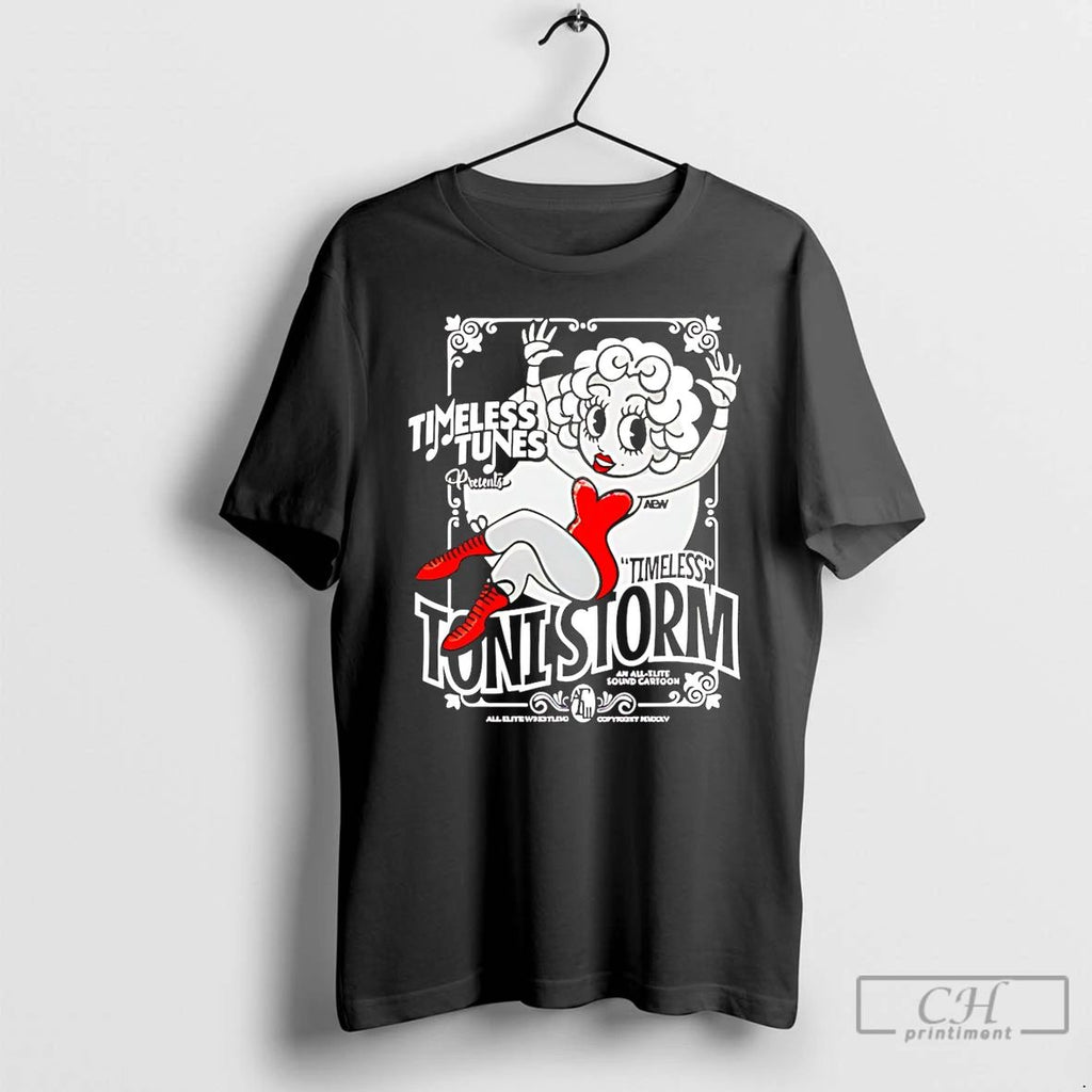 Classic Toni Storm Timeless Tunes Aew Cartoon T Shirts
