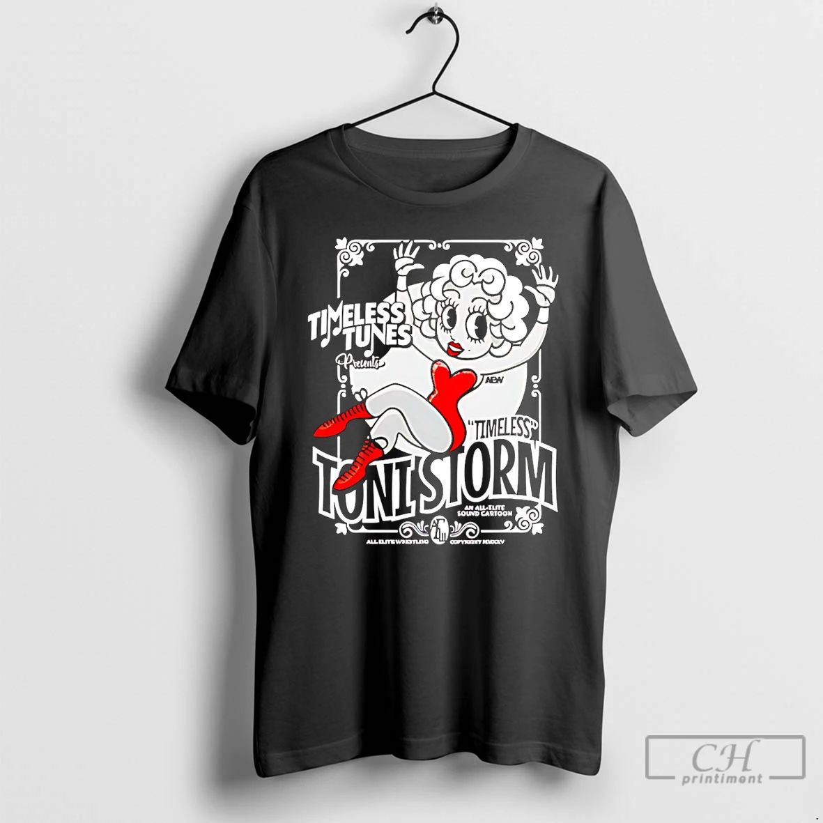 Classic Toni Storm Timeless Tunes Aew Cartoon T Shirts