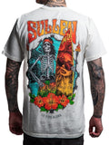 Sullen Men's La Vida Aloha Short Sleeve Premium T-shirt Skeleton Surfer Tee