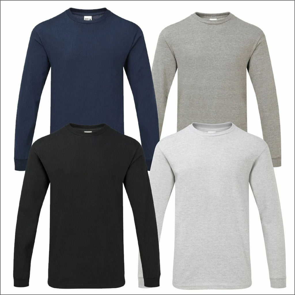 Gildan Men's Hammer Long Sleeve T-Shirt Durable Classic Casual Wear For Women's