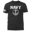 Navy Military Patriotic US Flag Veteran Graphic T-shirt
