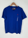 NEW Polo Ralph Lauren Men's T-Shirt Sz M V-Neck Short Sleeve Blue Y7