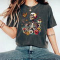 Gothic Skeleton Butterfly Comfort Tee Grunge Style Dark Aesthetic Shirt