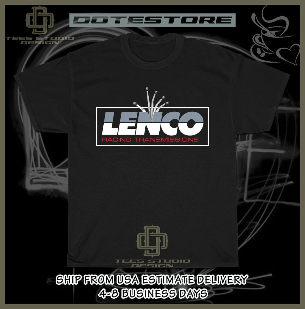 New LENCO Racing Transmissions Logo Men's T-Shirt American Dotees Tee-Shirt