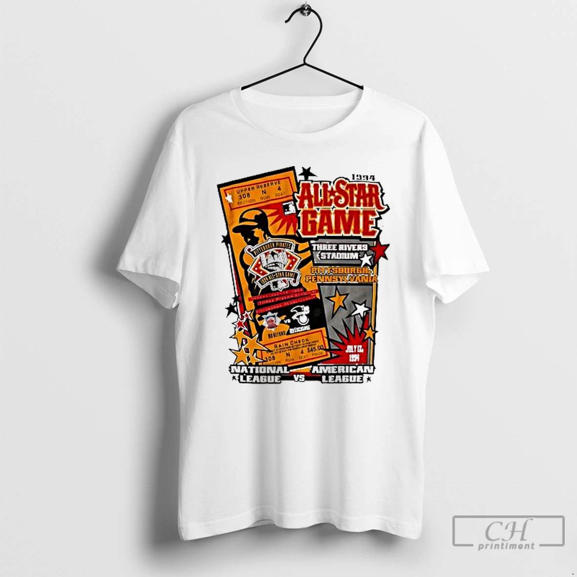 Classic National League Vs American League 1994 Mlb All Star Game Pittsburgh Pirates Salem Sportswear