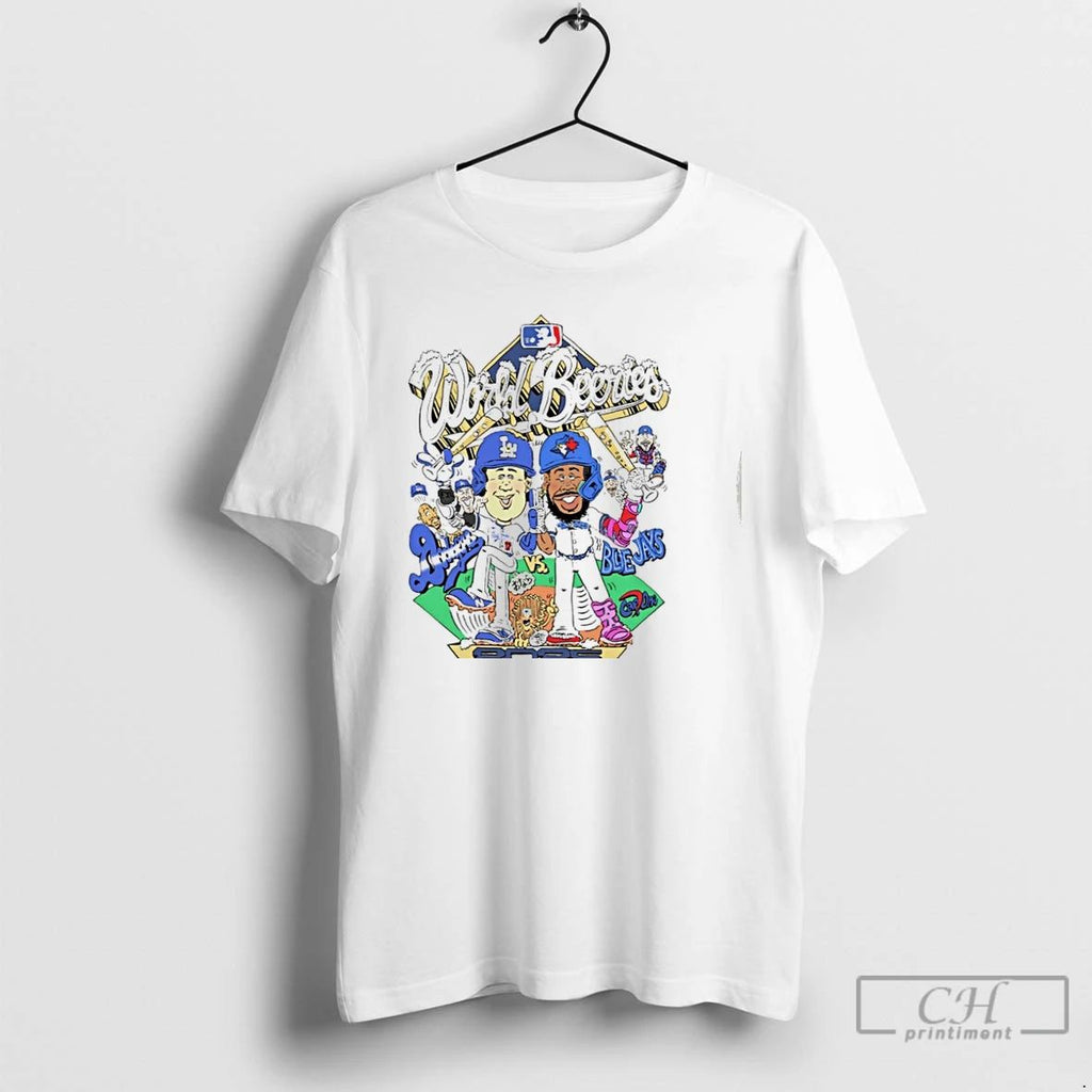 Classic Los Angeles Dodgers Vs Toronto Blue Jays 2025 World Beeries Mlb Funny T Shirts