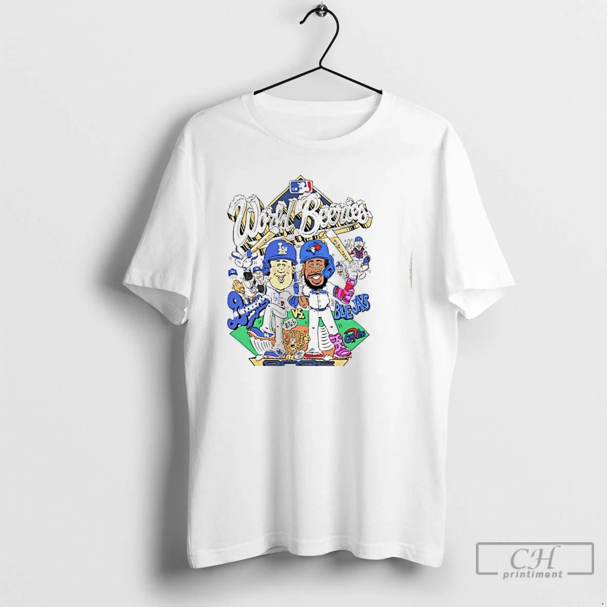 Classic Los Angeles Dodgers Vs Toronto Blue Jays 2025 World Beeries Mlb Funny T Shirts