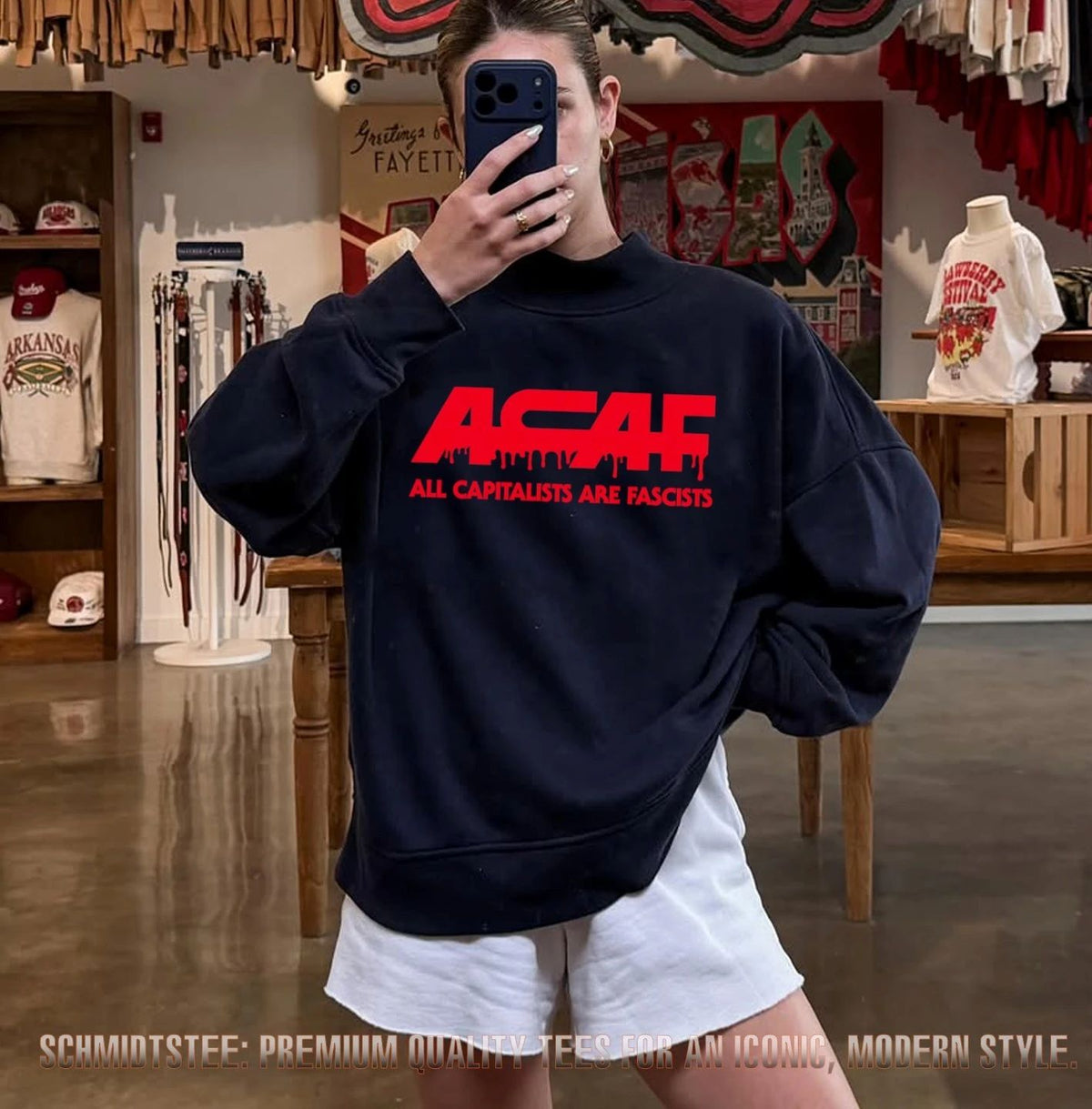 Acaf All Capitalists Are Fascists anti-capitalism shirt