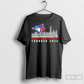 Classic Toronto Blue Jays Logo And Skyline 2025 Gausman Springer Bassitt