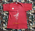 Vintage 90s Men’s Native American Red Graphic T-shirt Size M Made In USA