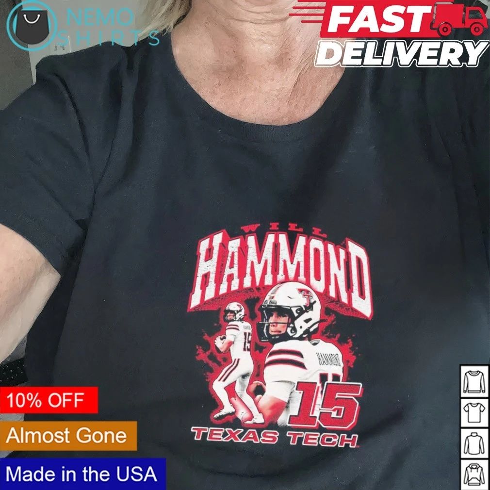 William Hammond Vintage Collage Texas Tech Red Raiders shirt