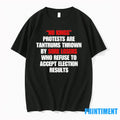 No Kings Protests Are Tantrums Thrown By Sore Losers Refuse Accept Election Results Tshirts Sweater