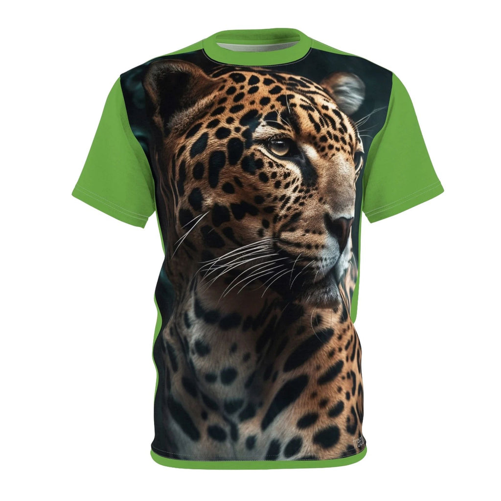 Leopard Edition Trendy Animal Print Shirt I Love Hunza |  | Green Color