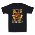 I Just Want To Drink Beer and Smoke Meat Funny BBQ Grilling Vintage Men T-Shirt