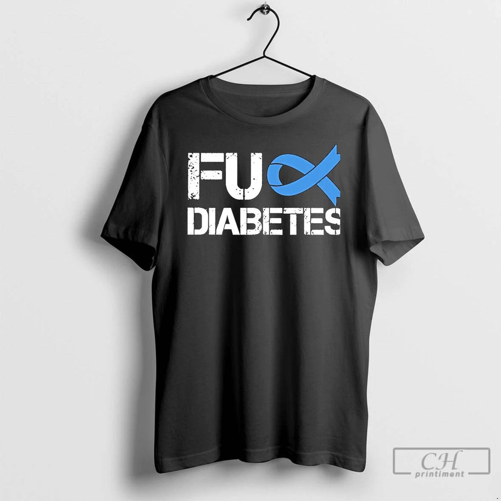 Classic Diabetes Awareness Fuck Diabetes Christmas T Shirts