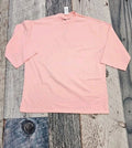 Pacsun 3/4 Length Sleeve Pink Boxy T-Shirt Crew Neck Men's Size Medium