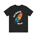 Surfboard Sunset Tee Shirt Beach Waves Graphic Top Ocean Sun Unisex Jersey