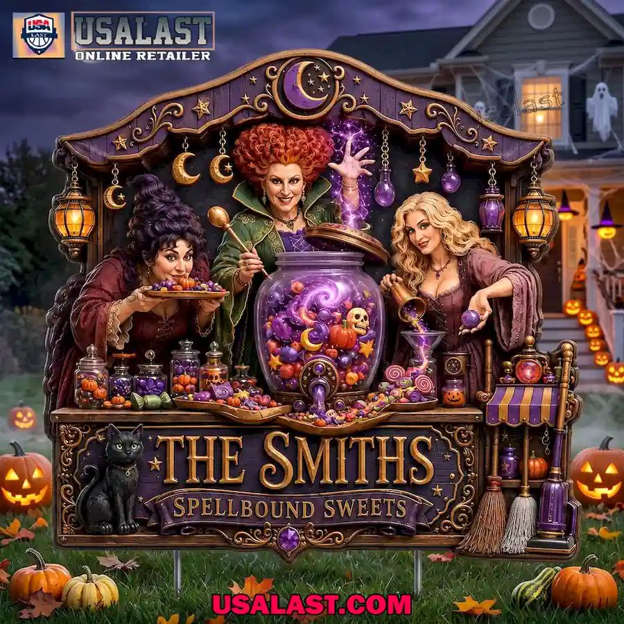 Hocus Pocus Spellbound Sweets Halloween Custom Yard Sign