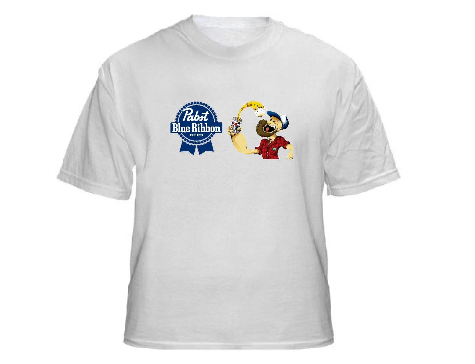 Pabst Blue Ribbon Beer Popeye T-Shirt