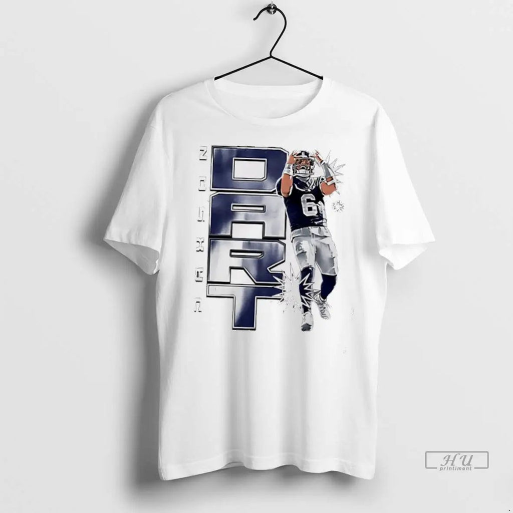 Officials Jaxson Dart New York G Vertical T Shirts