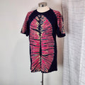 Kanin Originals TShirt Womens XL Navy Pink Tie Dye Graphic Boho Hippie