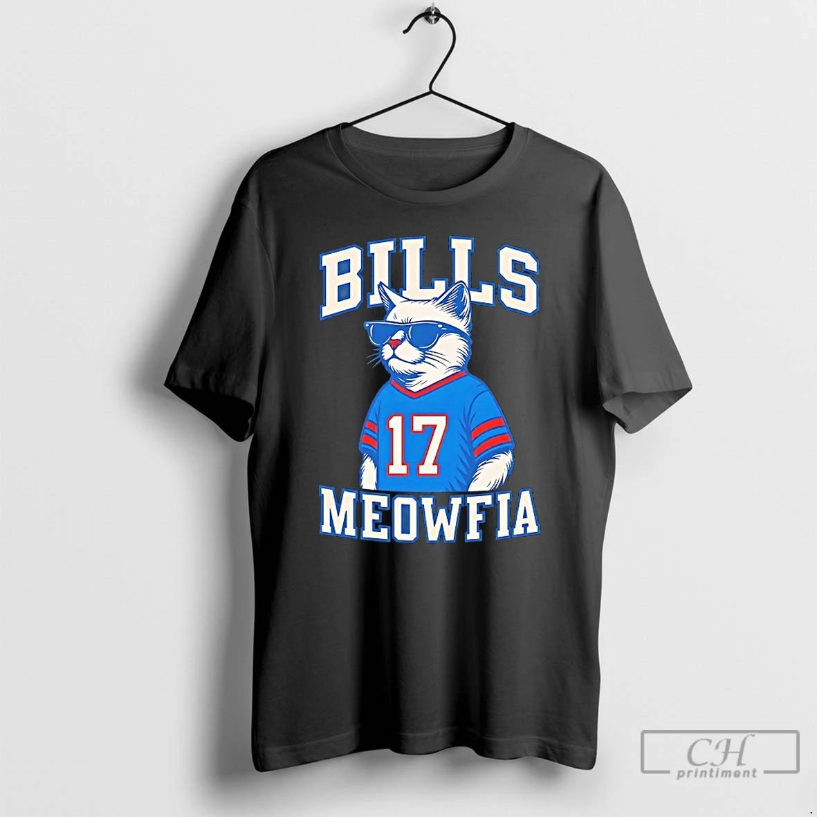 Premium Bills Meowfia Bufflo Bills T Shirts