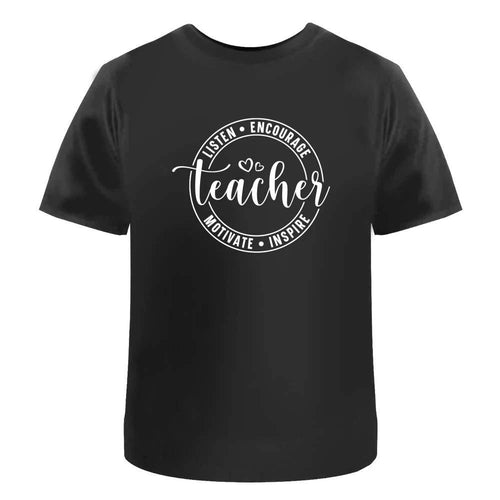 'Teacher Motivational Quote' Unisex T-Shirt -  100% Cotton (S-XXL) (TA051773)