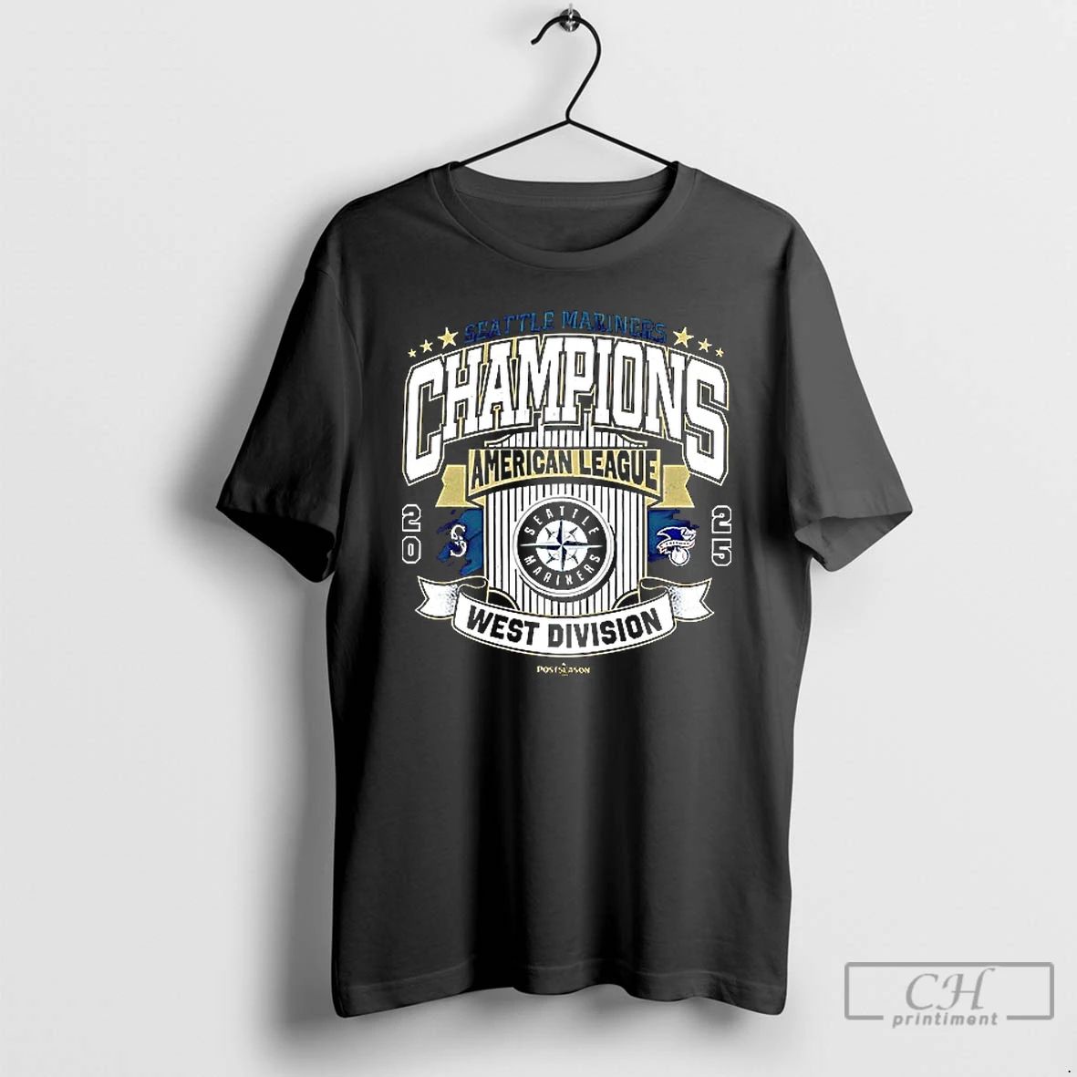 Premium Seattle Mariners 2025 Al West Division Champions Ceramic Ceramic And Classic Dad Cap