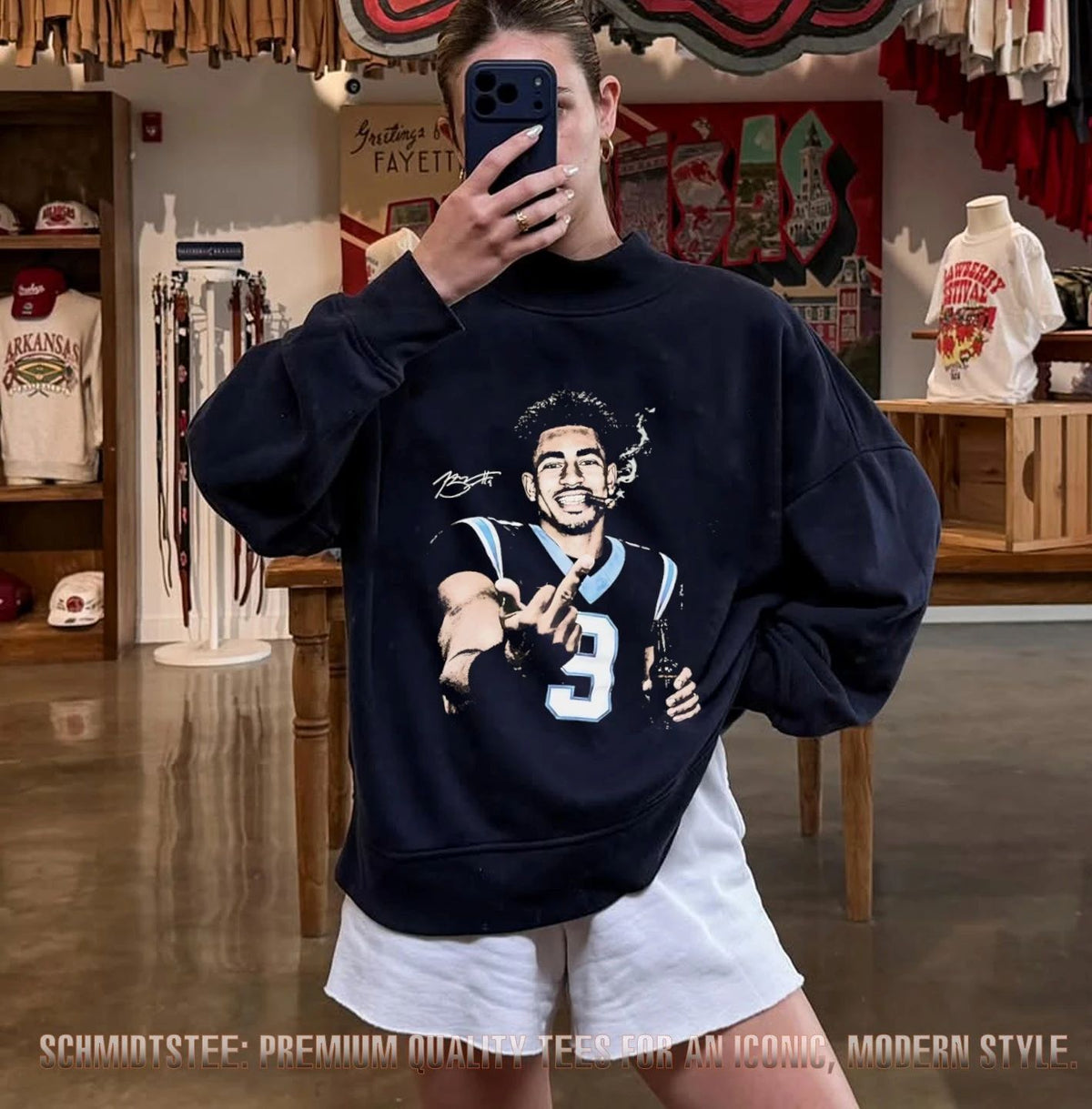 North Carolina Tar Heels Melkart Abou Jaoude middle finger smoking and beer signature shirt