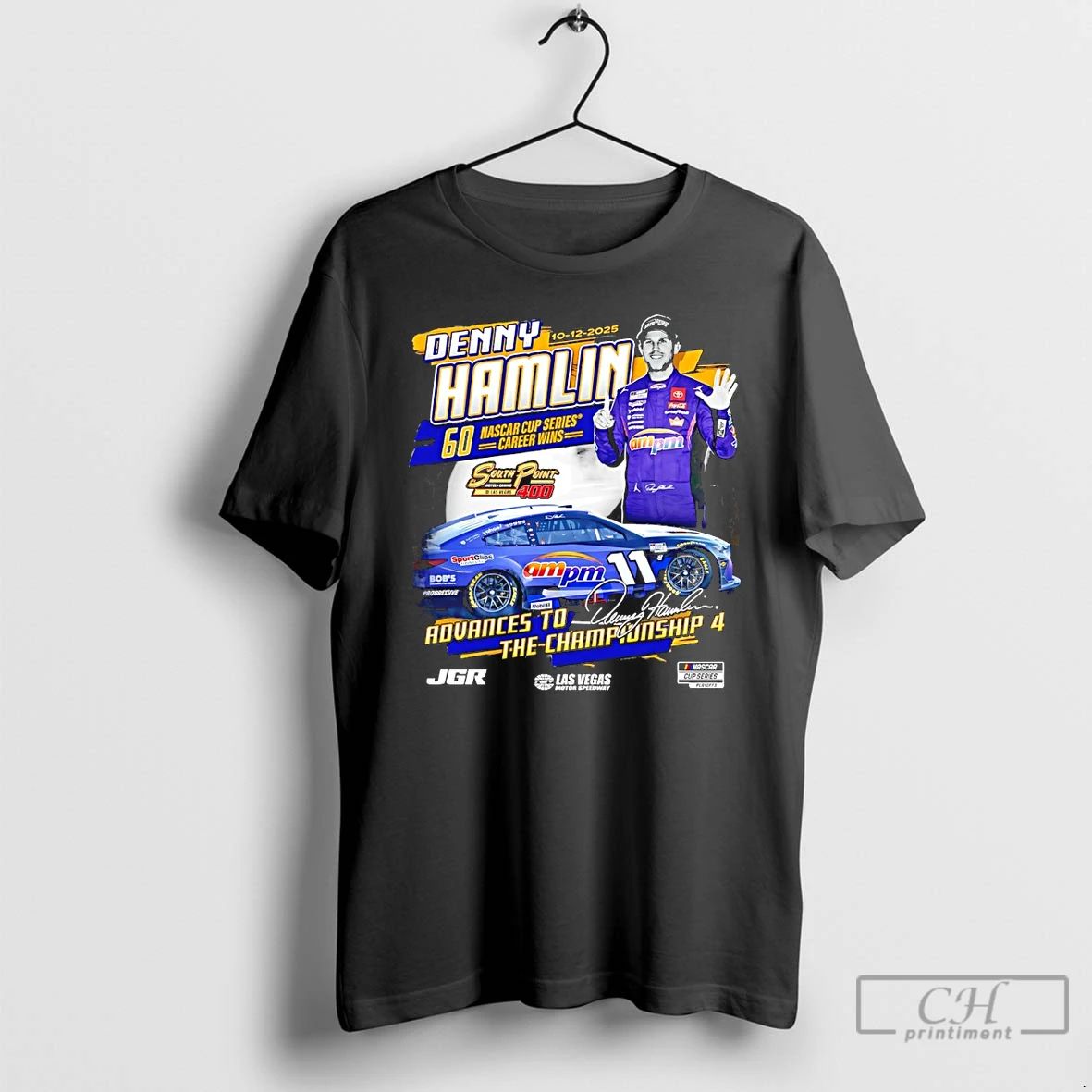 Classic Denny Hamlin 2025 South Point 400 Race Winner Advances To The Championship 4