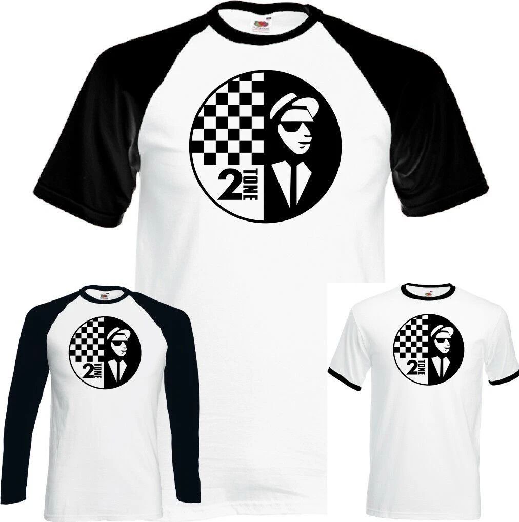 2Tone T-Shirt Rude Boy Two Tone 2 Tone Ska Music Records Top