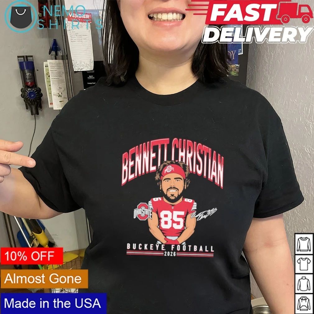 Bennett Christian No 85 Ohio State Buckeye Football 2026 Signature shirt