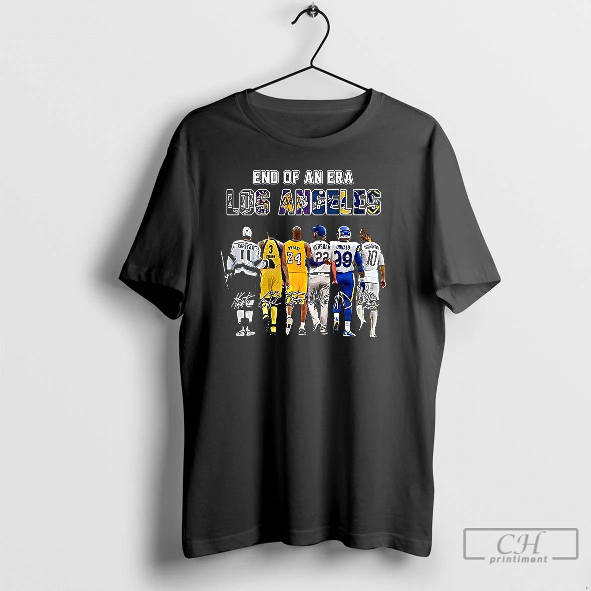 Premium End Of An Era Los Angele Legendary Athletes Of Sports Teams Signature T Shirts