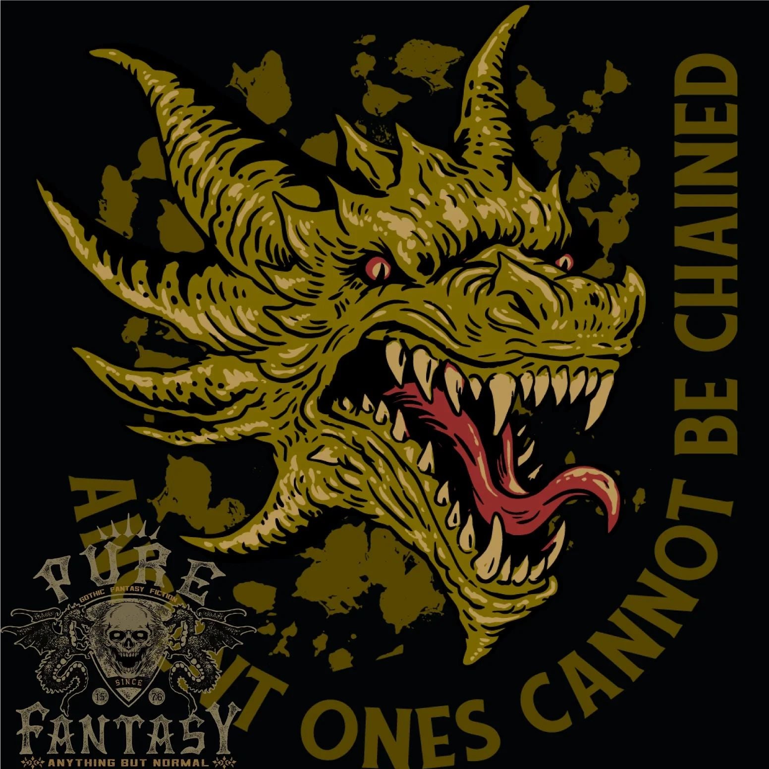 Ancient Ones Fantasy Dragon Mens T-Shirt 100% Cotton