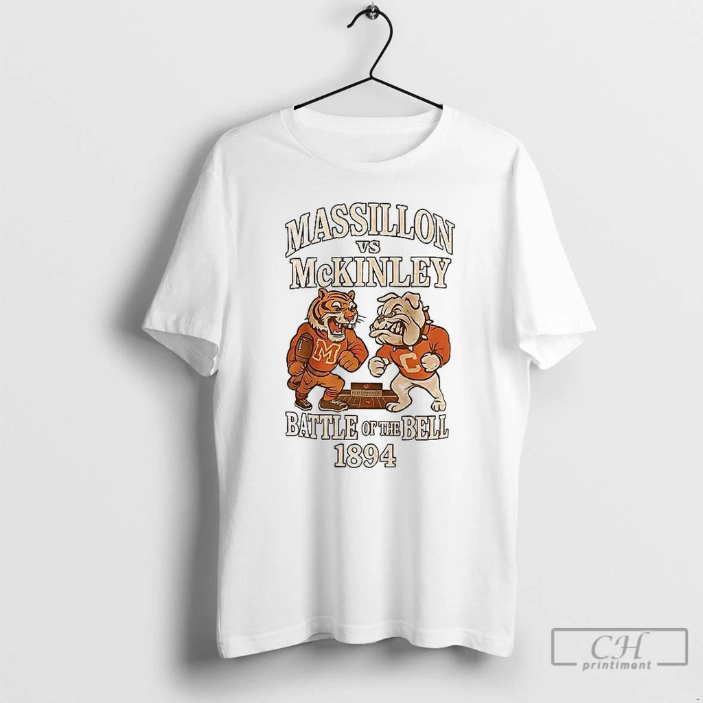 Classic Massillon Vs Mckinley Battle Of The Bell 1894 T Shirts