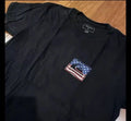 Quiksilver T Shirt Graphic Short Sleeve Surf Skate Adult L Large Flag RWB