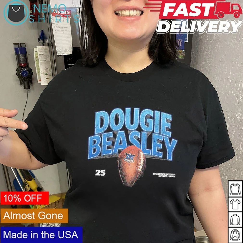 Dougie Beasley No 25 Indiana State University Defensive Lineman shirt