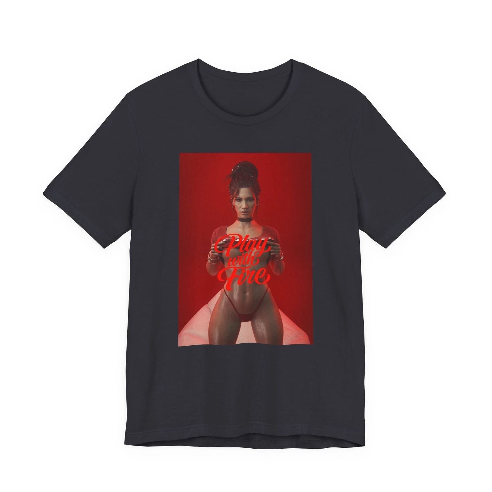 EURO/UK - Sexy Cyberpunk Bikini Retro Tee Streetwear Casual Graphic Edgy T-Shirt