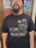 Become Ungovernable Frog Snail T Shirt Screen Print Anarchist No Kings RESIST