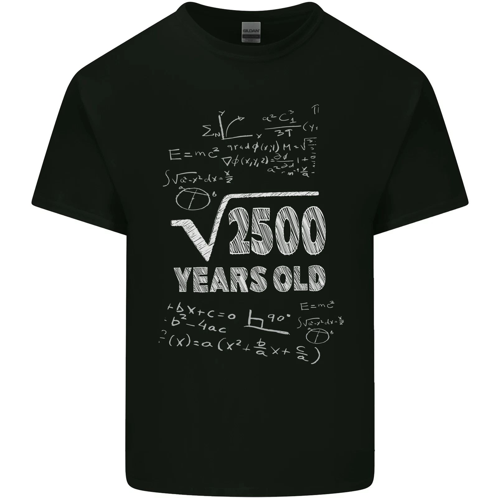 50th Birthday 50 Year Old Geek Funny Maths Mens Light Cotton T-Shirt