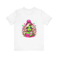 Green Alien Girl with Hot Cocoa T-Shirt | Cute Sci-Fi Character Tee