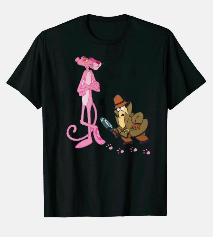 The Pink Panther Inspector Clouseau Cartoon Funny T shirt Size S To 4XL