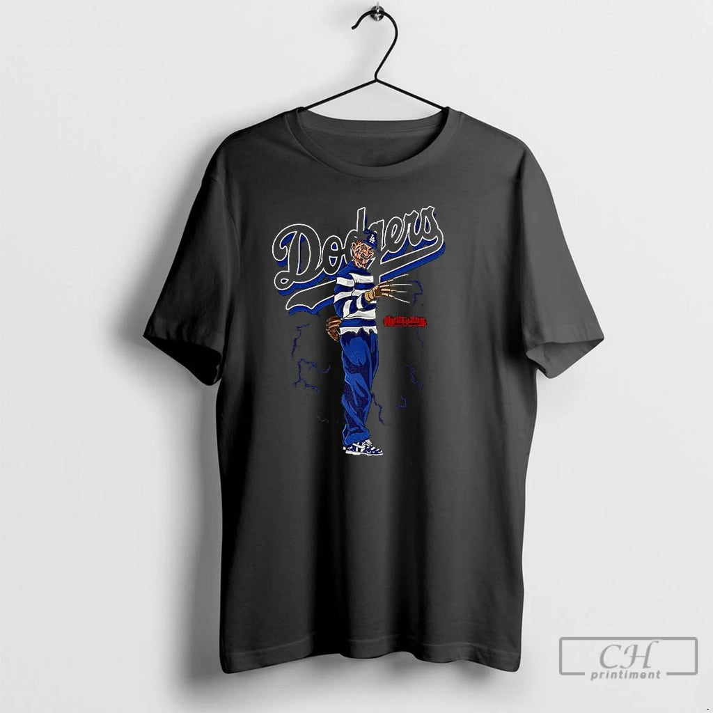 Classic Freddy Krueger A Nightmare On Elm Street X Los Angeles Dodgers Mlb Halloween