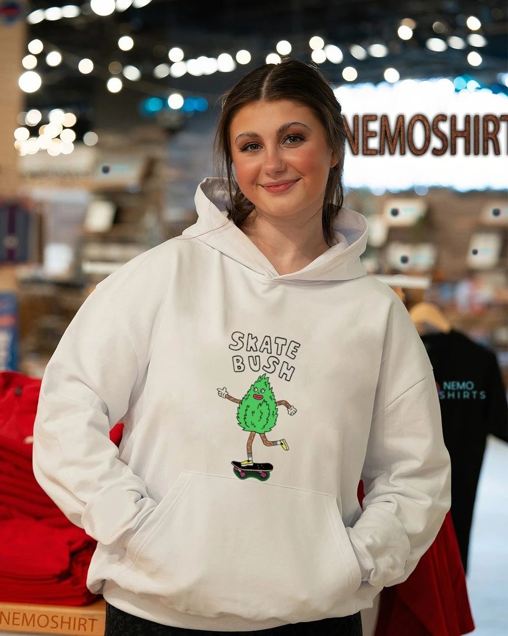 Skate Bush Cartoon Character skateboarding shirt