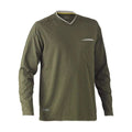 Bisley Workwear V-Neck T-shirt Long Sleeve