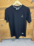 NWT PK Designs Mens Black 100% Cotton Short-Sleeve Shirt M Classic Basic Simple